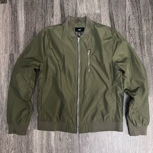 H&M Olive green light weight Bomber jacket